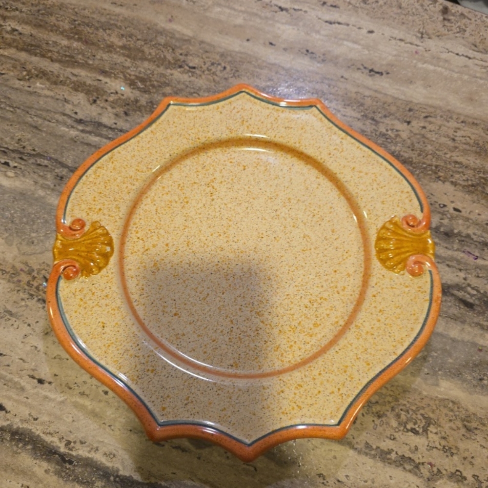 Horchow Dinner Plate. There Is A Small Chip Please refer to Picture.